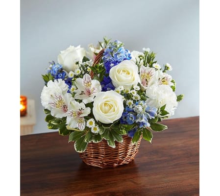Peace and Prayers Basket- Blue