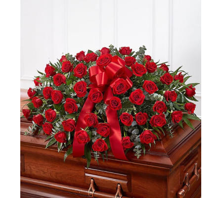Half Casket- Red Roses