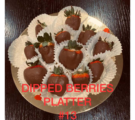 12Ct DIPPED BERRIES PLATTER