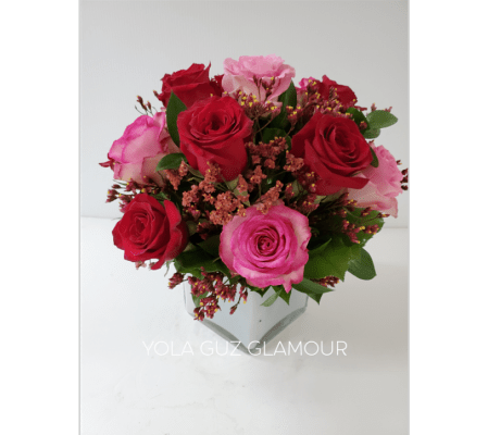Pink And Red Roses Glamour
