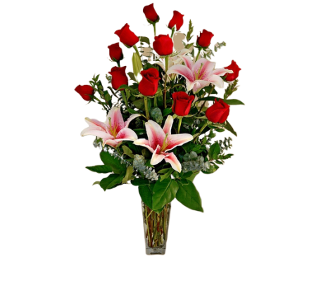 Lovely Roses & Lilies