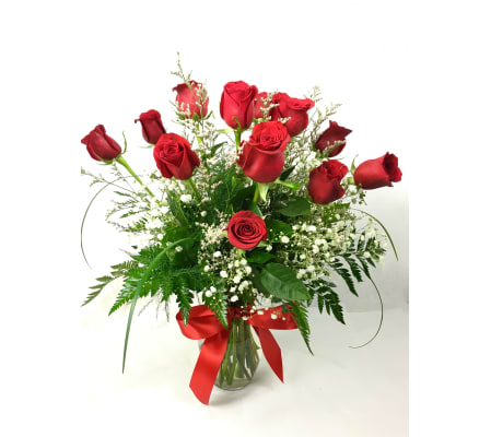 Sweet Talk with 12 red roses