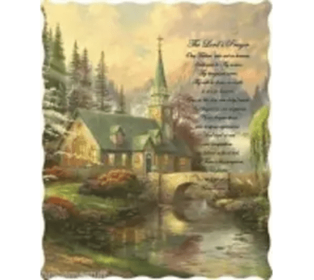 The Lord's Prayer Quilted Throw