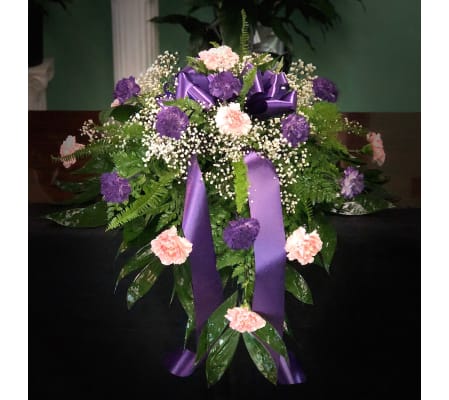 Casket Spray Of Carnations (Can Be Any Color)1