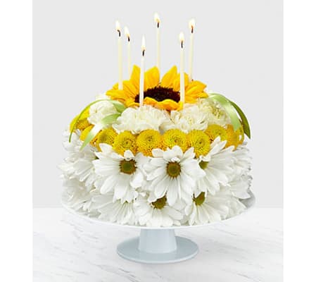 FTD Birthday Smiles Floral Cake