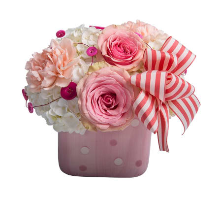 Baby Pinks and polka dots.