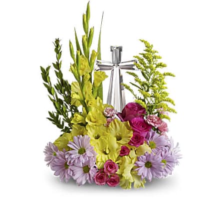 Teleflora's Easter Crystal Cross Bouquet