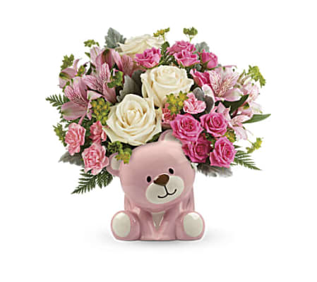 TF Precious Pink Bear Bouquet