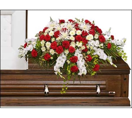FSN-GRACEFUL RED CASKET SPRAY