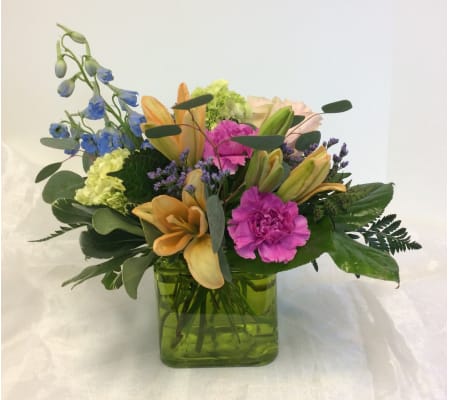 Blue Violet Garden Blooms