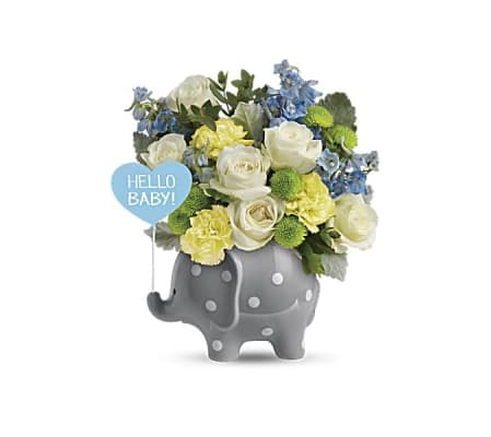 Teleflora's Sweet Baby Blue Elephant