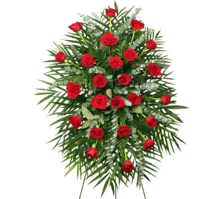 RED ROSES STANDING SPRAY