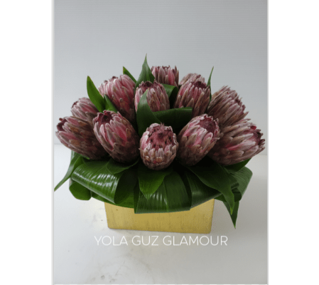 Protea In Gold