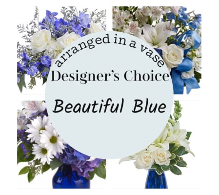 Blue Vase Arrangement