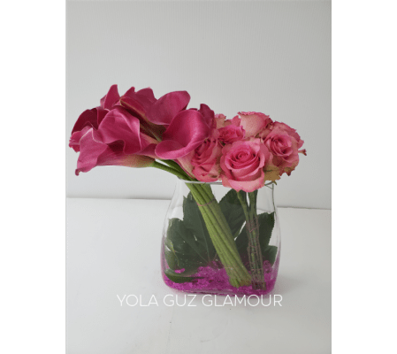 Calla Lilies And Roses