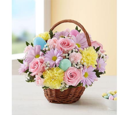 HAPPY EASTER EGG BASKET