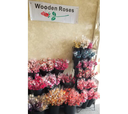 Custom Wooden Rose Arrangement