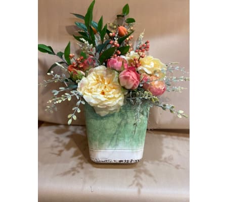 Small Green Spring Wall Tin