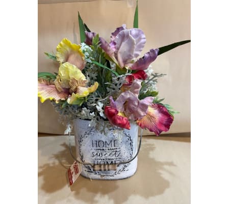 Home Sweet Home Real Touch Faux Iris Arrangement