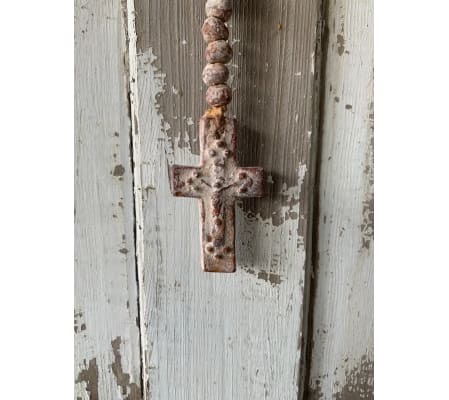 Handmade Ceramic Rosary Cross