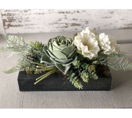 Rose Succulent Centerpiece