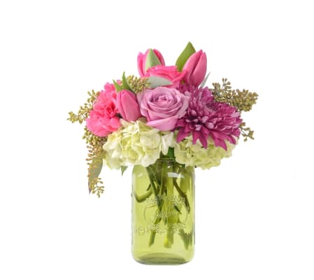 Spring mason jar green.