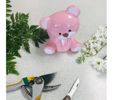 Custom Artist Design in Pink Ceramic Baby Bear