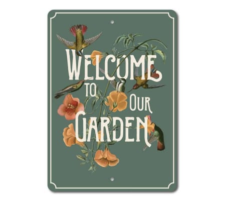 Welcome to Our Garden Sign