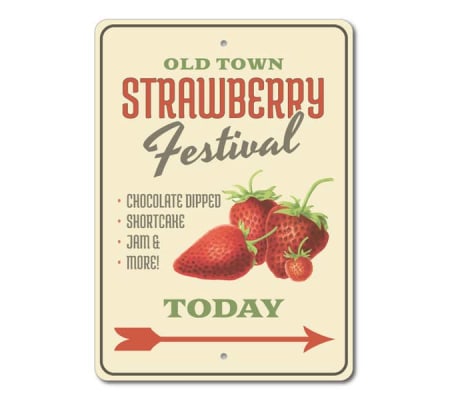 Strawberry Festival Sign