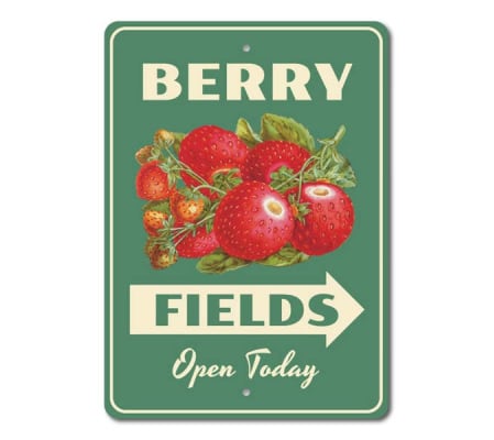 Berry Fields Sign