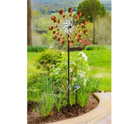 Wind Spinner, Copper and Gold Scoops