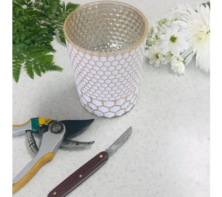 Designer's Choice in Honey Comb Etched Vase