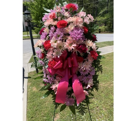 Shades of Pink standing spray