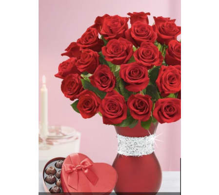 Blinging - Red Rose Bouquet