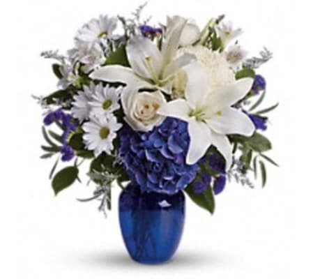 Teleflora's Beautiful in Blue (with Hydrangea)