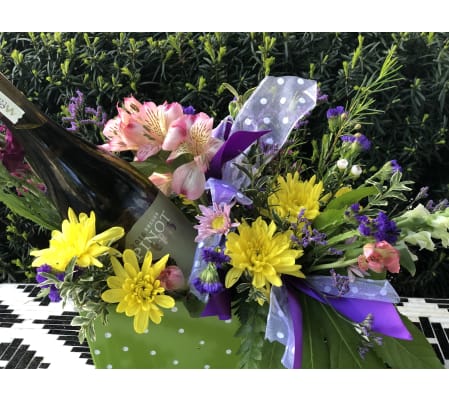 Loves Flowers and Pinot Gris