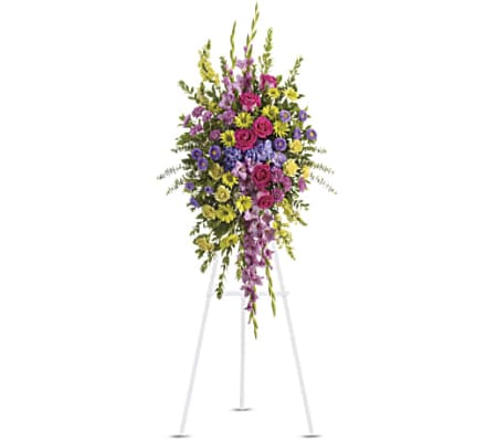 Bright and Beautiful Standing Spray
