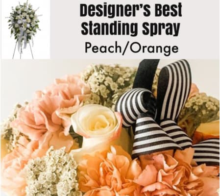 Peach/Orange Mix-Standing Spray