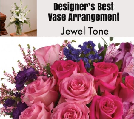 Jewel Tone-Large Vase Arrangement