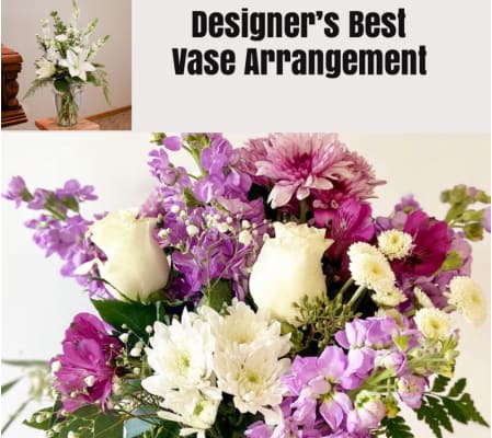 Lavender/Purple Mix-Large Vase Arrangment