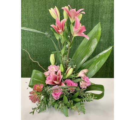 Blushing Pink Floral Elegance Arrangement