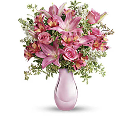 PINK REFLECTIONS BOUQUET WITH ROSES