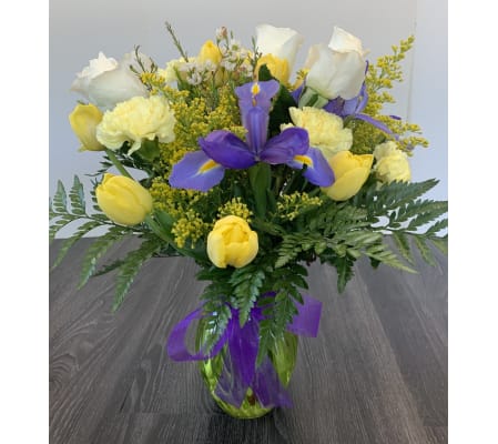 Yellow & Purple Blooms