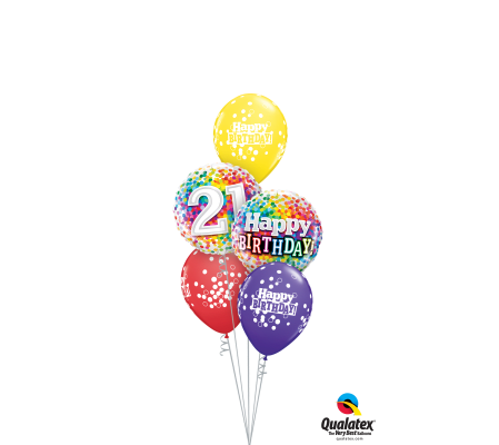 Fun To Be 21 Classic Balloon Bouquet