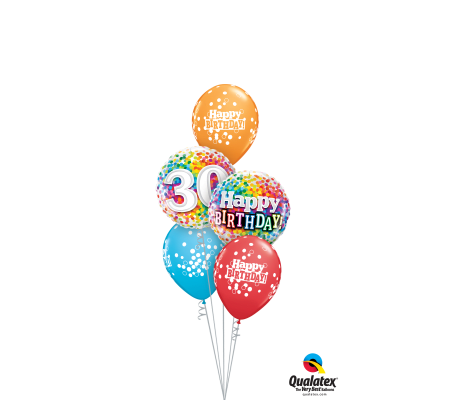 Thirty and Thriving Classic Balloon Bouquet