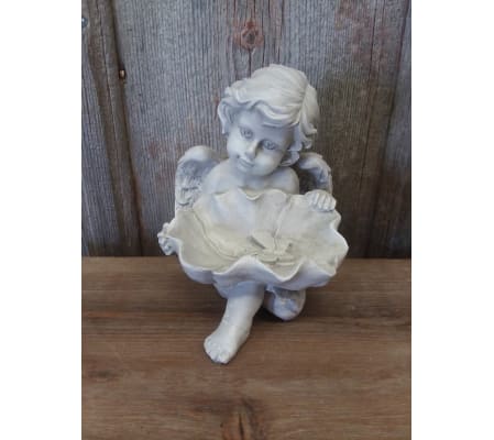 Angel Statue with Lily Pad - Butterfly