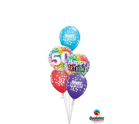 Fantastic At 50 Classic Balloon Bouquet