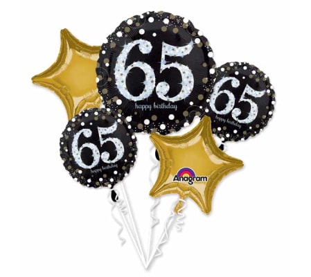 Sparkling 65 Super Fun Foil Balloon Bouquet