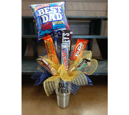 Dad Fuel Tumbler Candy Bouquet