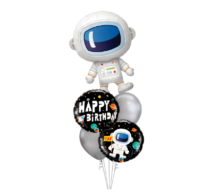 Over The Moon Birthday Cheerful Balloon Bouquet